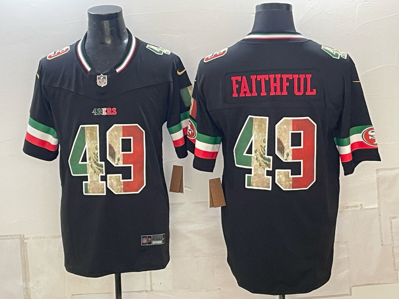 Men 2026 Nike San Francisco 49ers #49 Faithful black NFL Jersey 091501->san francisco 49ers->NFL Jersey